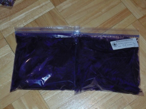 These are purple feathers that I still need to add to my outfit. Ordered from Ebay